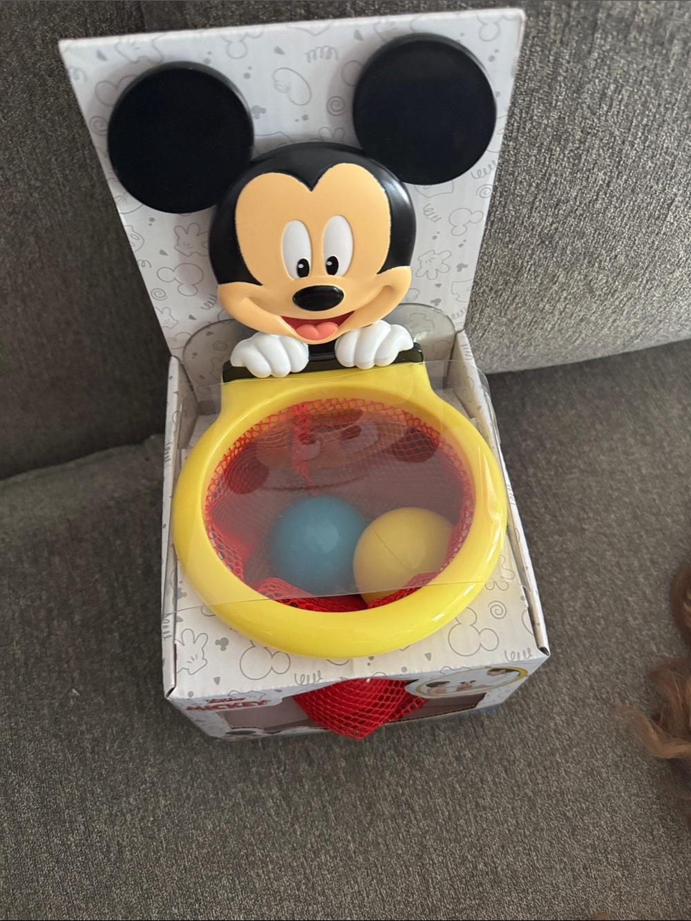 Mickey Mouse Yellow Ball Toss BATH Toy for Kids